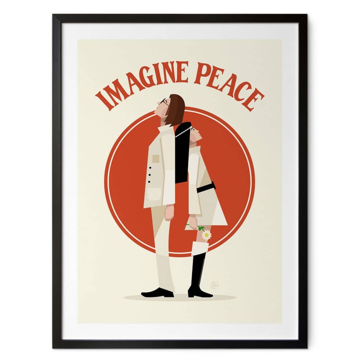 Poster Imagine Peace - Zwei für Frieden und Hoffnung - Retrodrome - WA435880