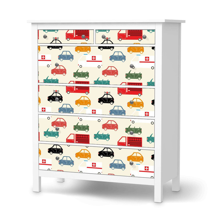 Klebefolie IKEA Hemnes Kommode 6 Schubladen - Cars - CR111337