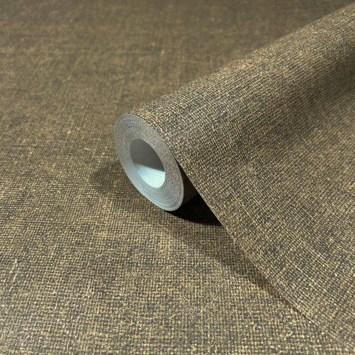 Vliestapete in moderner Struktur einfarbig braun Uni - WA450897