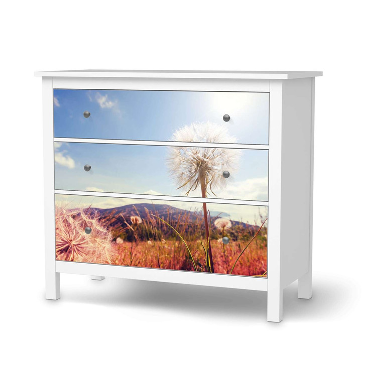 Möbelfolie IKEA Hemnes Kommode 3 Schubladen - Dandelion - CR114707