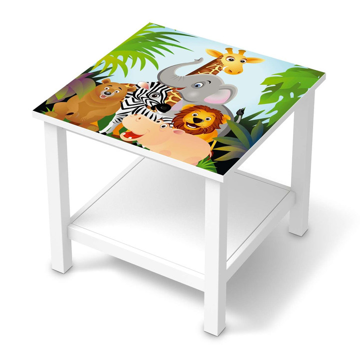 Möbel Klebefolie IKEA Hemnes Tisch 55x55cm - Wild Animals - CR113638