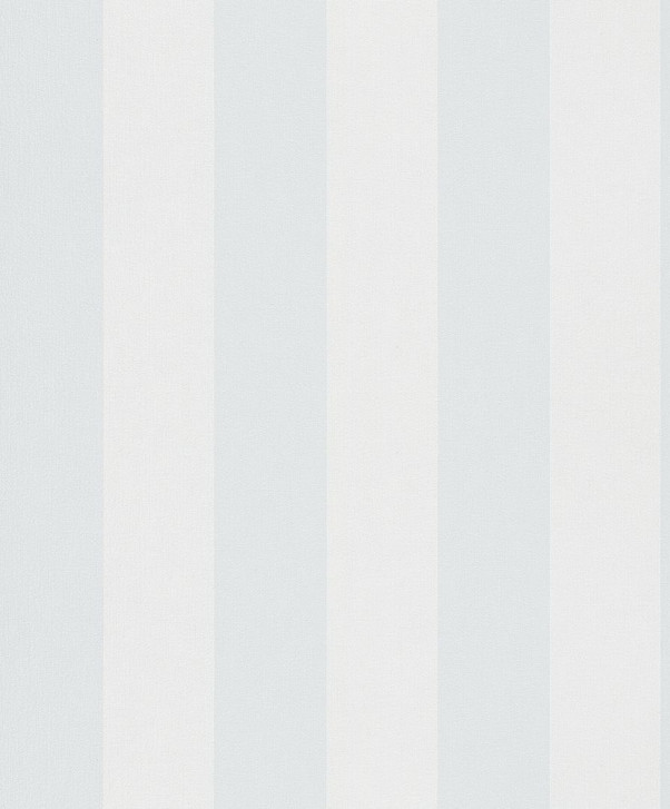 Vliestapete mit strukturierten Blockstreifen weiss, blau Streifen - WA446111