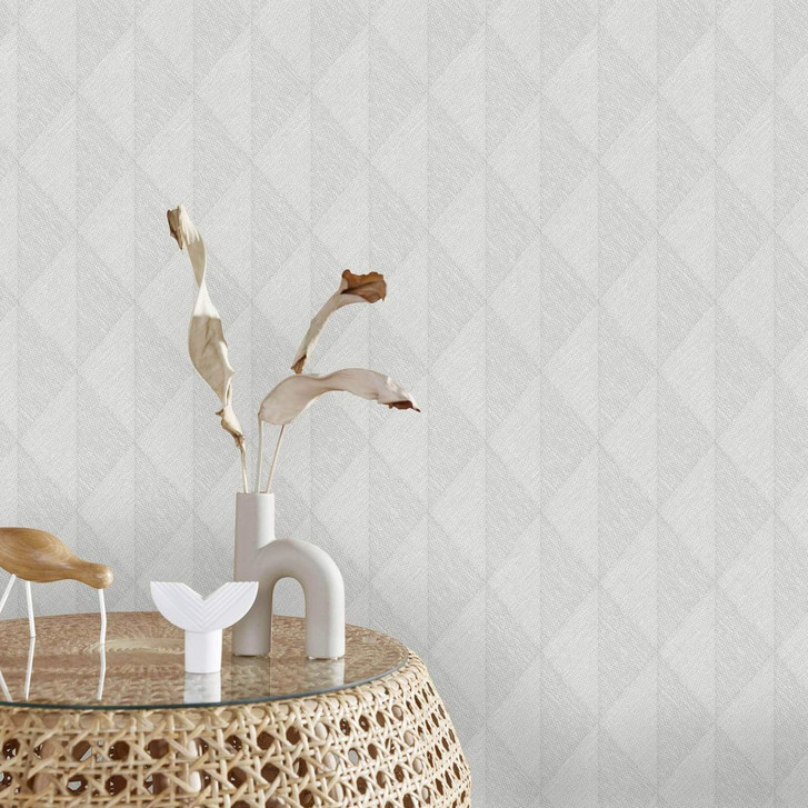 Guido Maria Kretschmer Grafiktapete Woven Whisper Fashion for Walls 5 hellgrau - WA485154