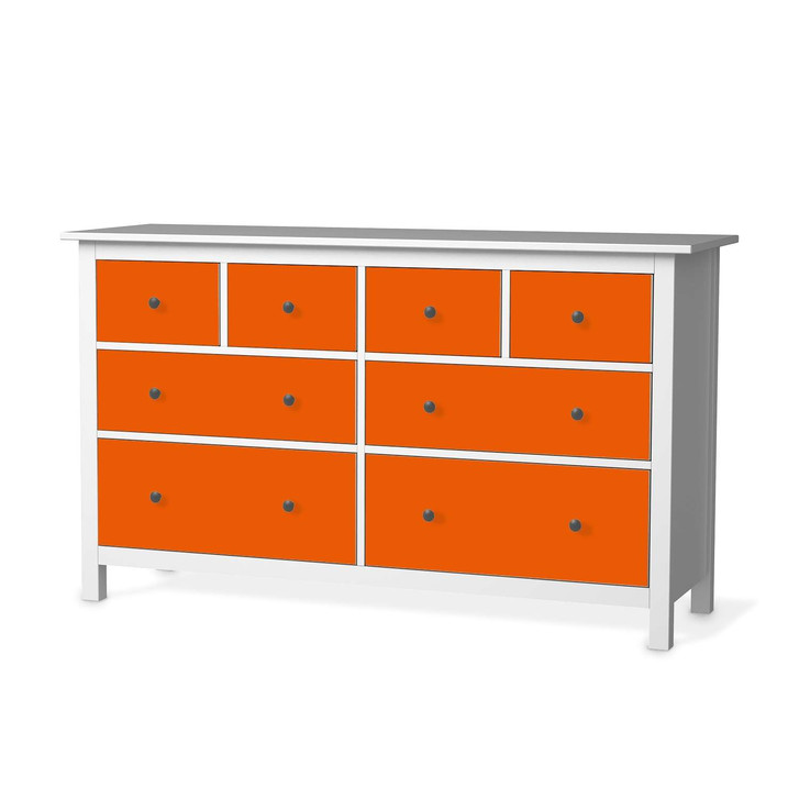 Möbelfolie IKEA Hemnes Kommode 8 Schubladen - Orange Dark - CR114873