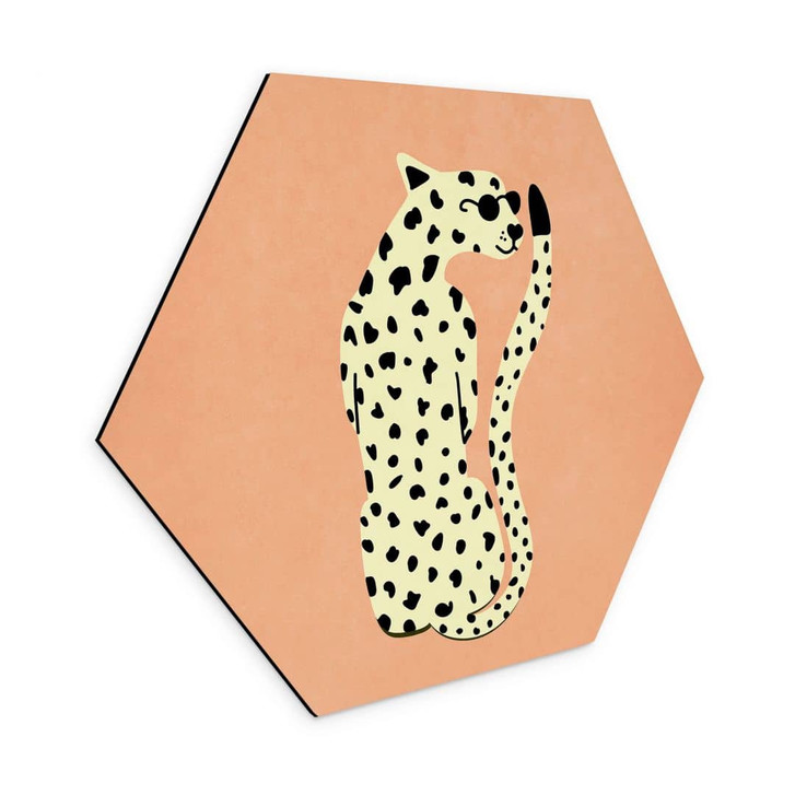 Wandbild Eleganter Gepard mit Sonnenbrille - Oltmanns - Alu-Dibond - WA464481