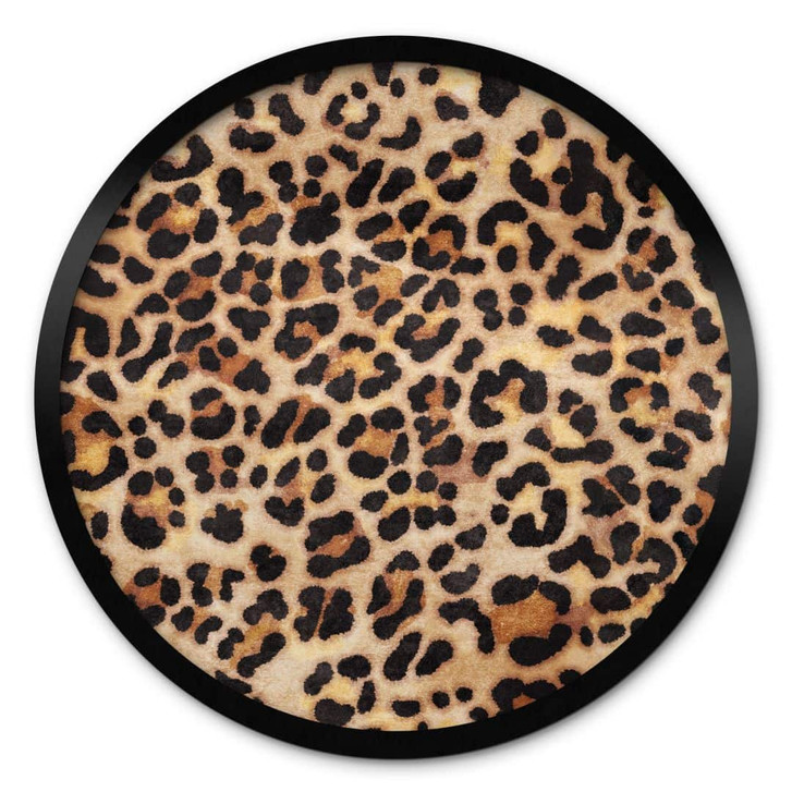 Poster Wilder Leopard - Animal Print - Tunaboylu - Rund - WA473299
