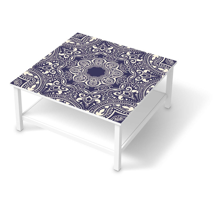 Klebefolie IKEA Hemnes Tisch 90x90cm - Blue Mandala - CR109461
