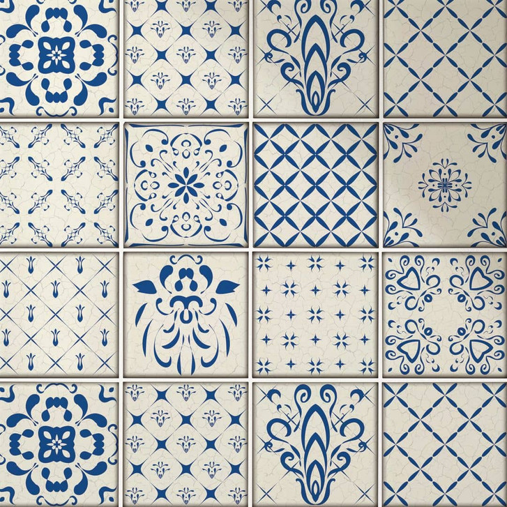 Fliesenaufkleber Skandinavische Kacheln - 12er Set - WA420450