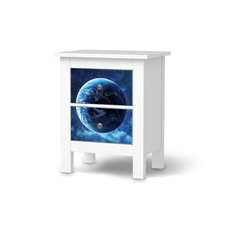 Möbelfolie IKEA Hemnes Kommode 2 Schubladen - Planet Blue - CR118213