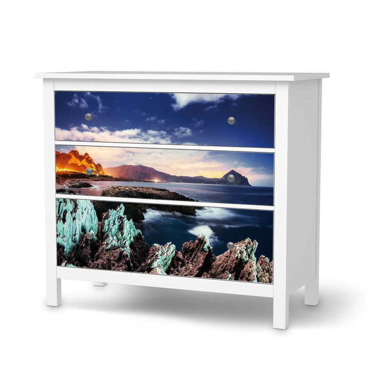 Möbelfolie IKEA Hemnes Kommode 3 Schubladen - Seaside - CR114785