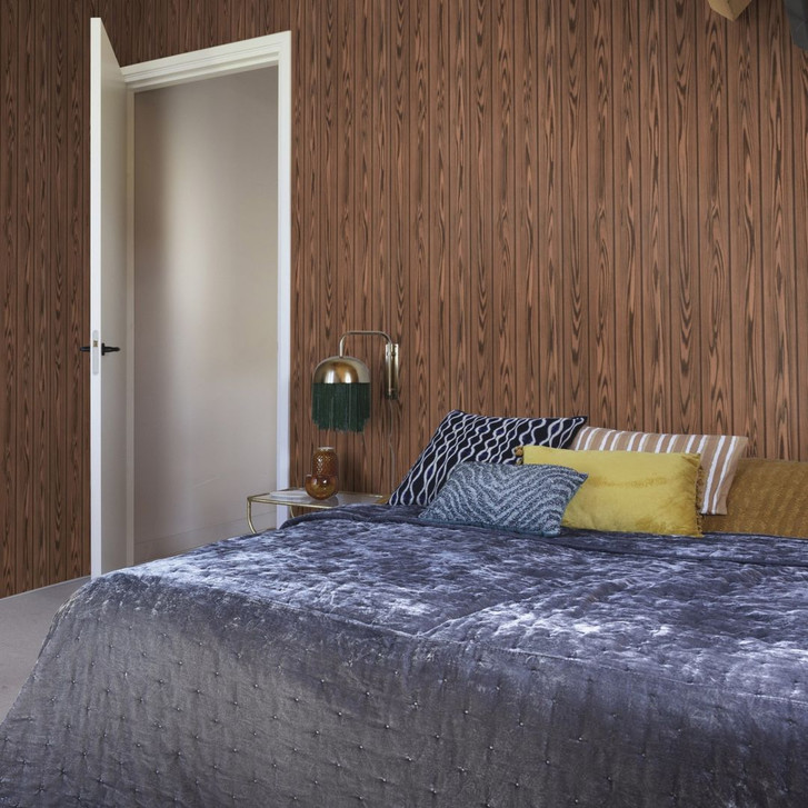 Holzoptiktapete, Vliestapete Factory V braun - WA428629