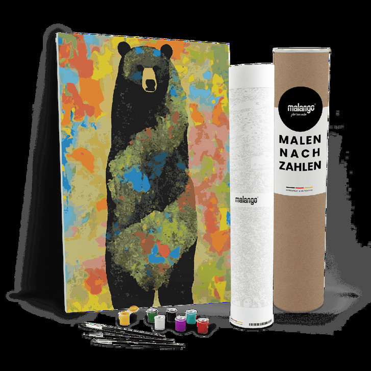 Malen nach Zahlen Leinwandbild - Bär Balduin - WA447002