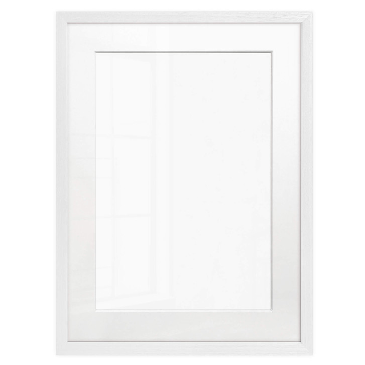 Bilderrahmen mit Passepartout - Weiss 40x50cm - WA330975