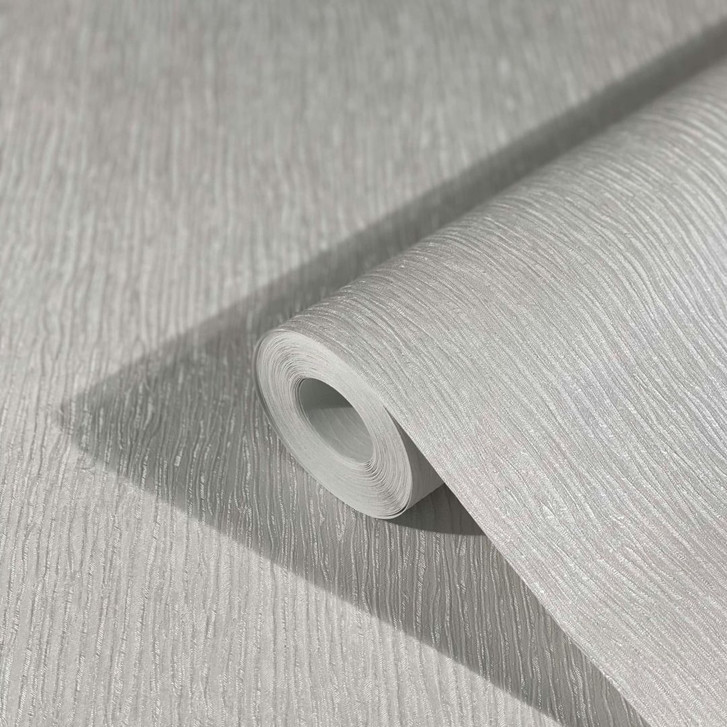 Vliestapete mit leichter Struktur als Uni Grau Einfarbig - WA444389