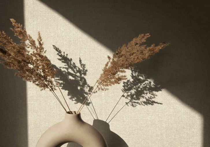 Vliestapete in moderner Struktur einfarbig beige Uni - WA445567