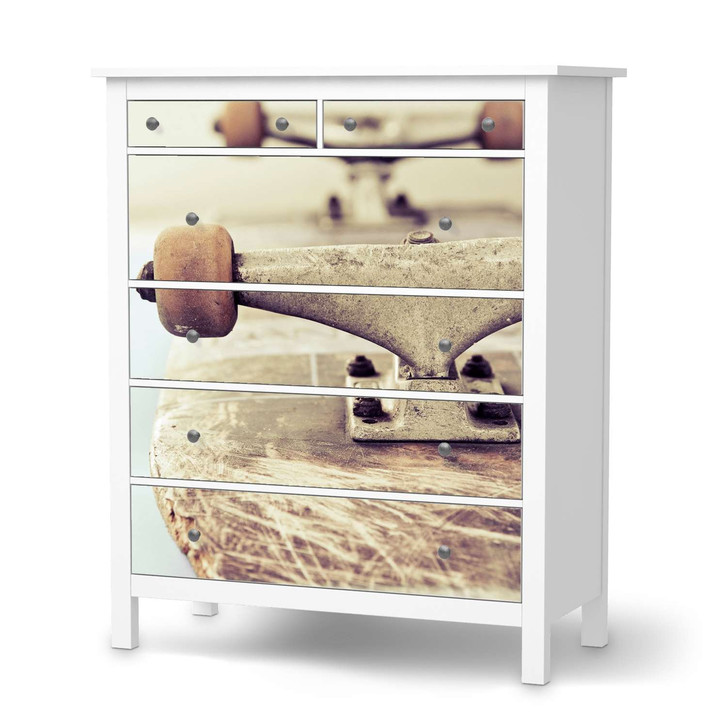 Klebefolie IKEA Hemnes Kommode 6 Schubladen - Skateboard - CR111417