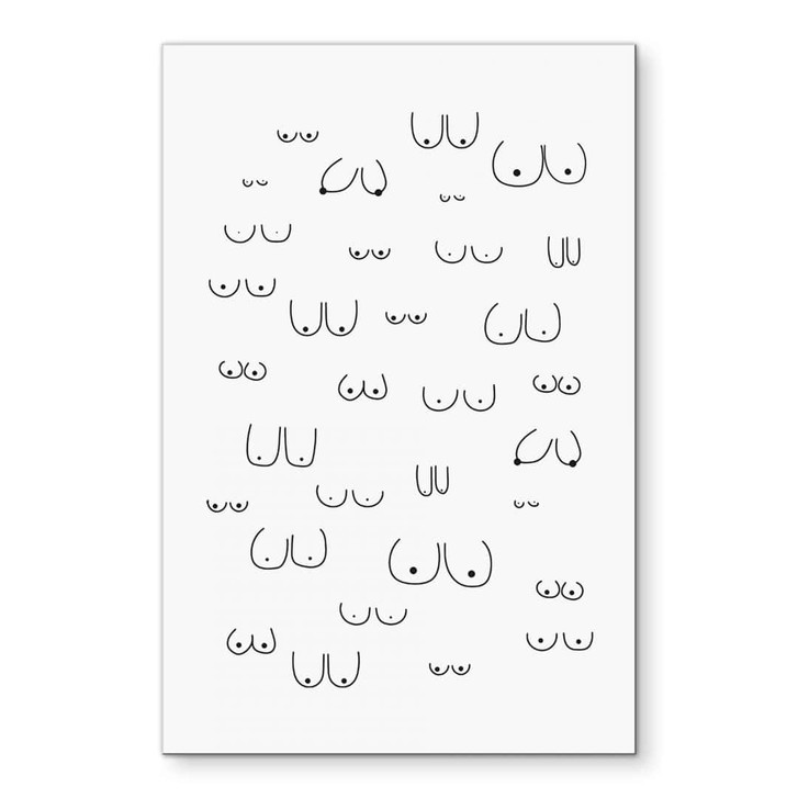 Wandbild Line Art - Vielfalt der Weiblichkeit - Kerr-Dineen - Alu-Dibond - WA464408