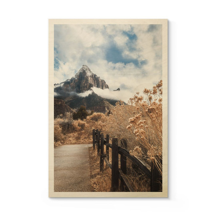 Holzbild Der Weg zum Gipfel - Iqbal - WA425571