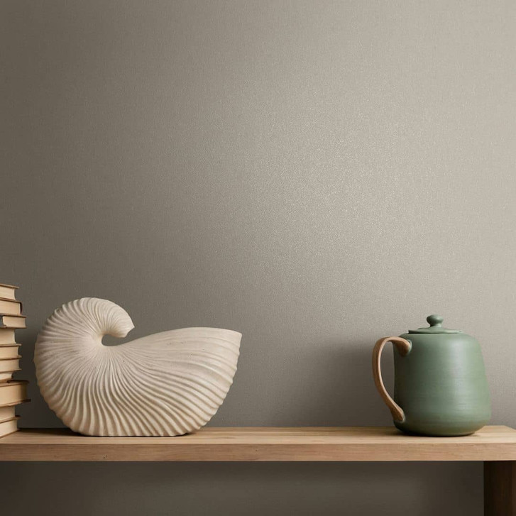 Vliestapete Uni, Struktur Uni Modern matt in Grau - WA483075