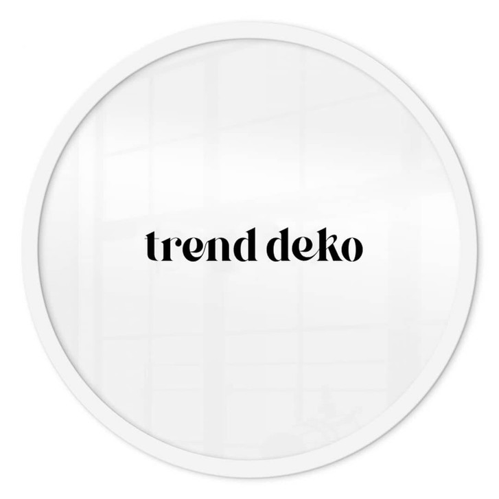 Holz Bilderrahmen weiss - Rund - WA346219