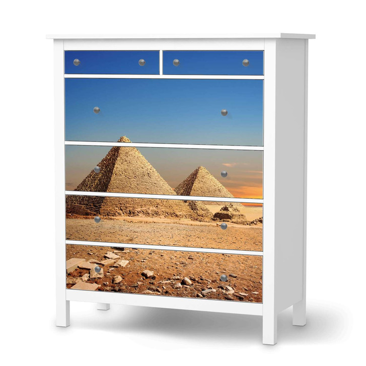 Klebefolie IKEA Hemnes Kommode 6 Schubladen - Pyramids - CR111403