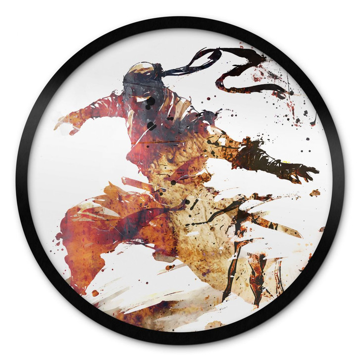 Poster Fliegender Ninja - Kulik - Rund - WA427515