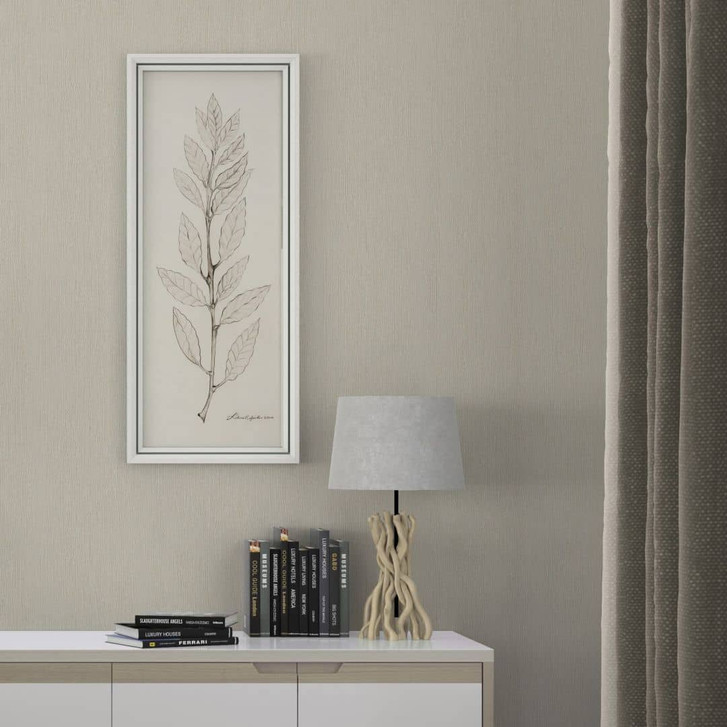 Vliestapete in Textiloptik mit strukturierter Oberfläche beige Uni - WA445419