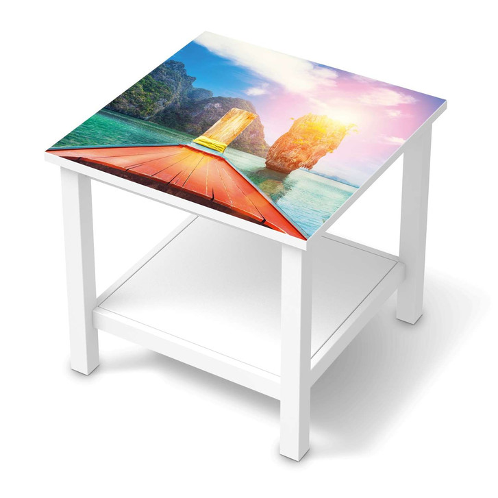 Möbel Klebefolie IKEA Hemnes Tisch 55x55cm - Blue Water Lagoon - CR113521