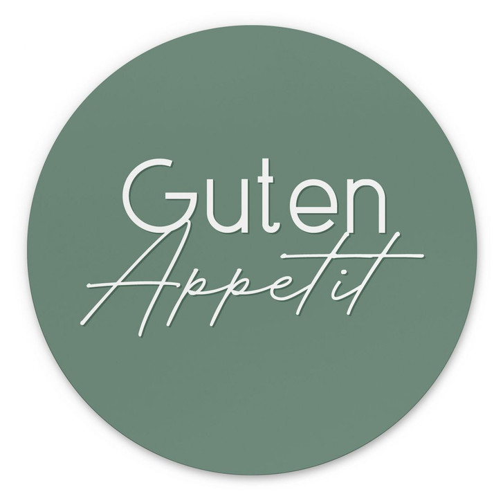 Wandbild Guten Appetit - Rund - Alu-Dibond - WA422632