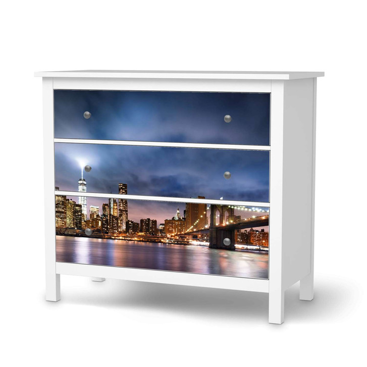 Möbelfolie IKEA Hemnes Kommode 3 Schubladen - Brooklyn Bridge - CR114702