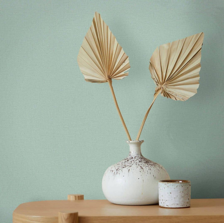 Vliestapete Grün Textiloptik für Wohnzimmer Schlafzimmer Büro marburg Tapete - WA445241