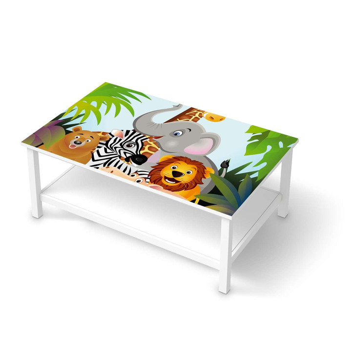 Möbelfolie IKEA Hemnes Tisch 118x75cm - Wild Animals - CR115034