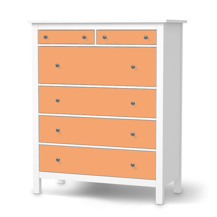 Klebefolie IKEA Hemnes Kommode 6 Schubladen - Orange Light - CR111391