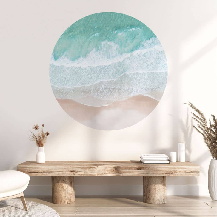 Wandtattoo Sanfte Wellen am Strand - Sisi & Seb - Rund - WA474516