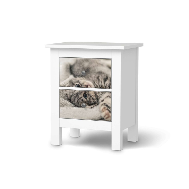 Möbelfolie IKEA Hemnes Kommode 2 Schubladen - Kitty the Cat - CR118196