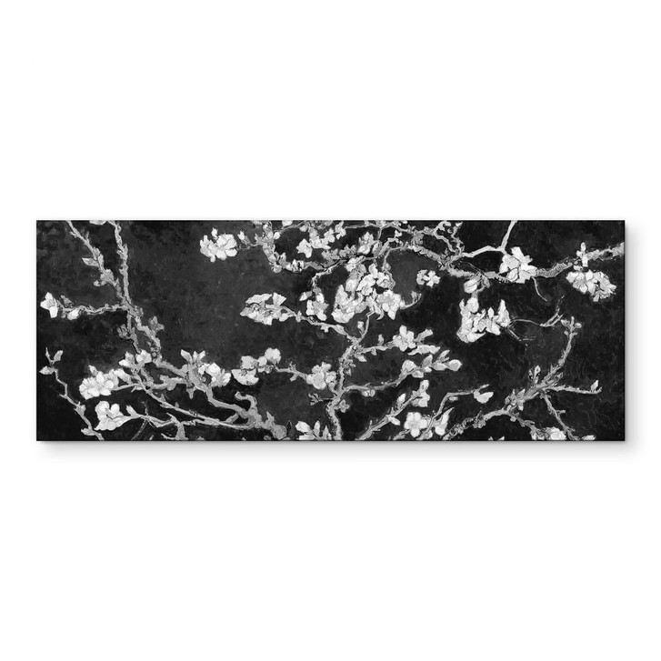 Wandbild van Gogh - Mandelblüte - schwarz - Panorama - Alu-Dibond - WA421723