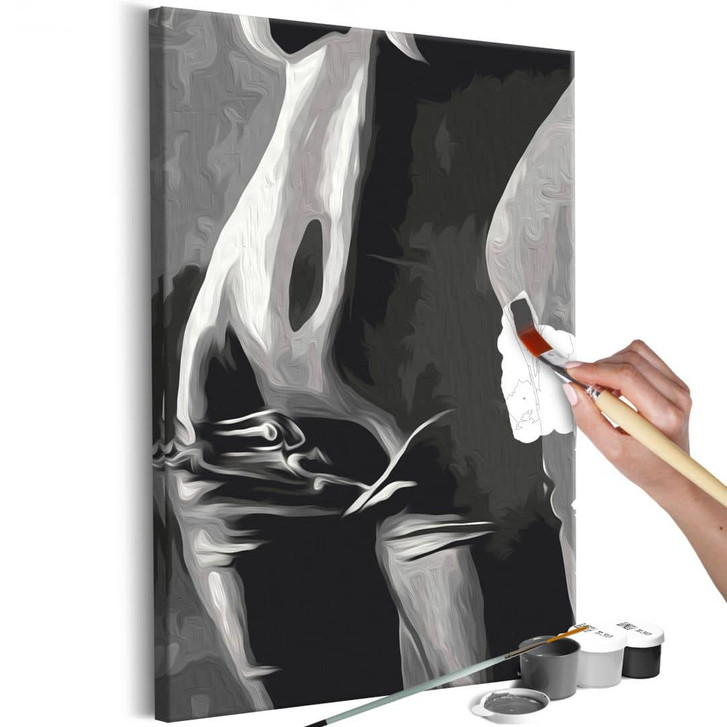 Malen nach Zahlen Leinwandbild - Der perfekte Body - 40 x 50 cm - mit Keilrahmen - bespannt - WA437927