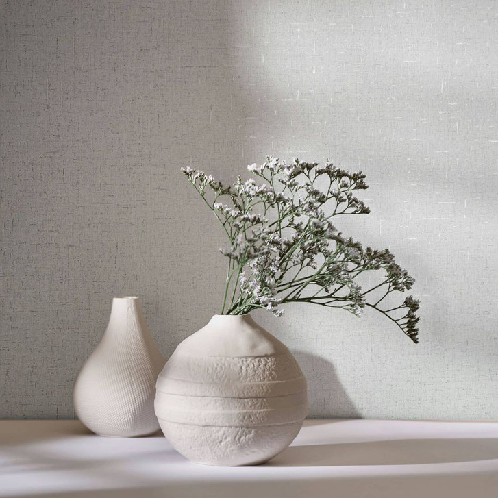 Vliestapete in leicht glänzender Struktur grau Uni - WA445285