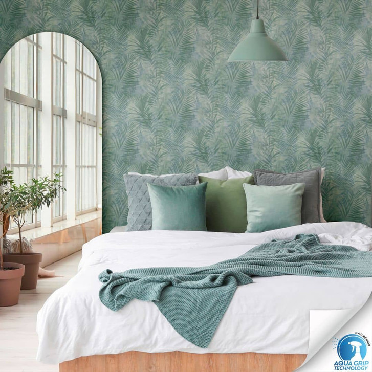 Tapete in Dschungeloptik - Palmendesign Vliestapete - Tapezieren ohne Kleister - WA465585