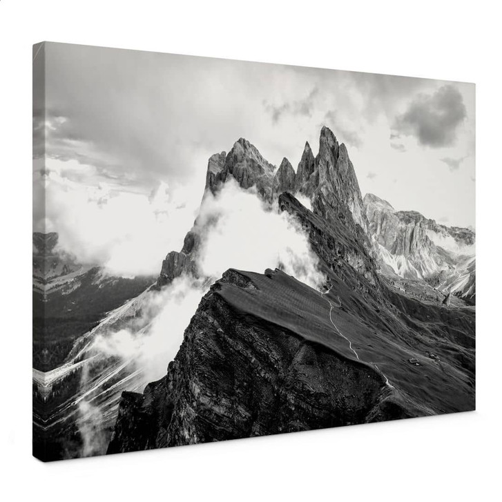 Leinwandbild Blick auf die Alpen - Berglandschaft der Dolomiten - WA432967