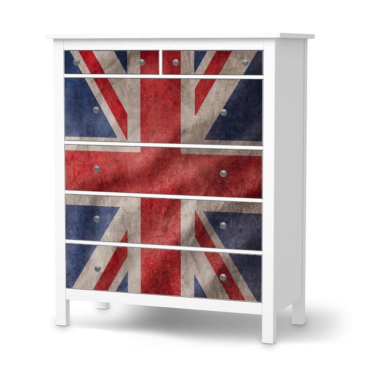 Klebefolie IKEA Hemnes Kommode 6 Schubladen - Union Jack - CR111435