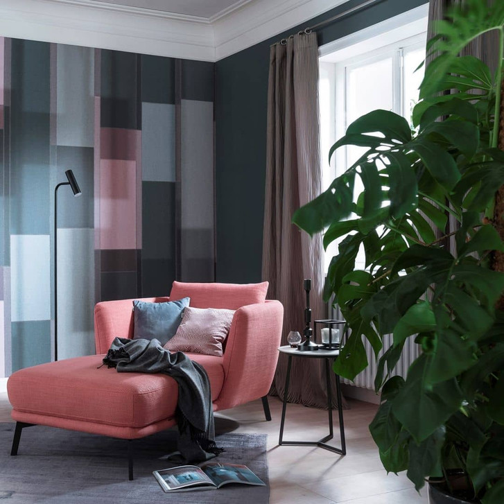 Fototapete Rot Streifen für Wohnzimmer Schlafzimmer 2.70 x 2.12 cm - WA448683