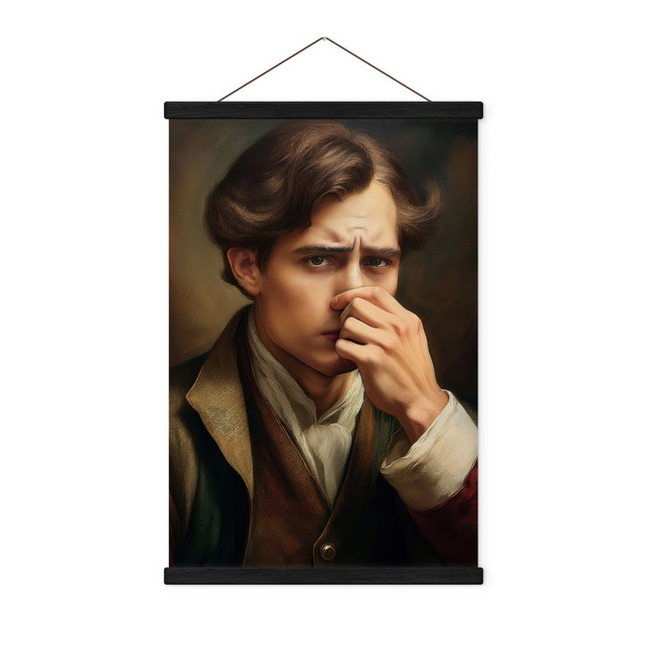 Stoffbild Lustiges Toilettenmotiv im Retro-Look - WA433685