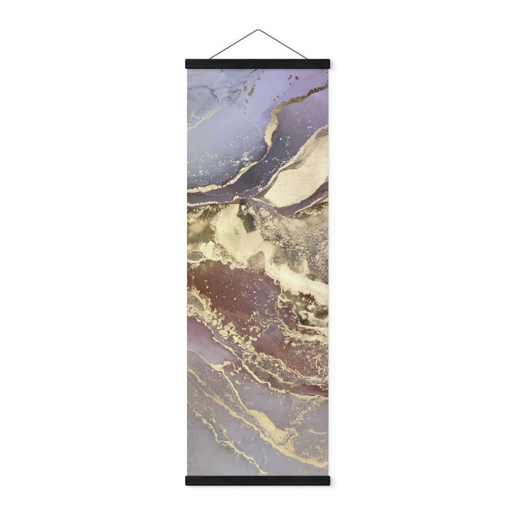Stoffbild Edle Strukturen in Gold und Violett - Shelest - Panorama - WA474118