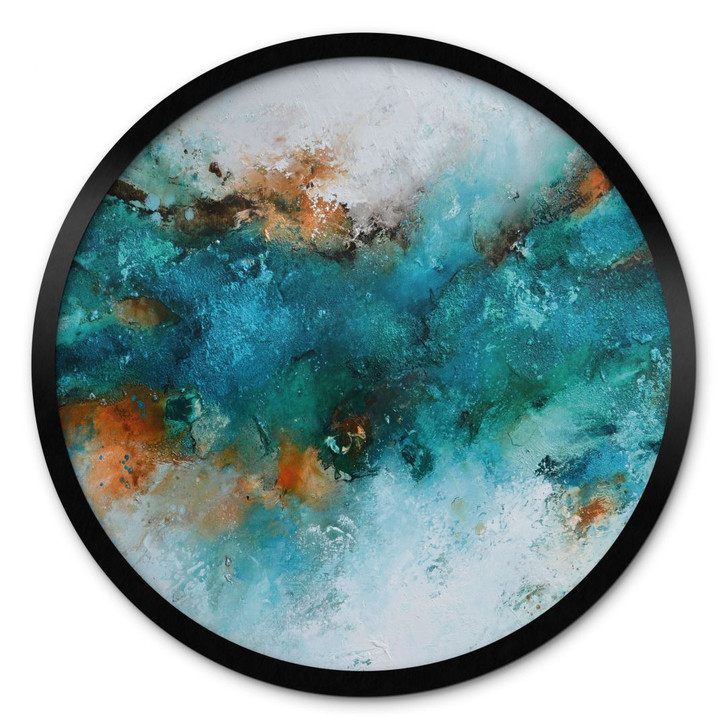 Poster Gefrorenes Wasser - Fedrau - Rund - WA433355