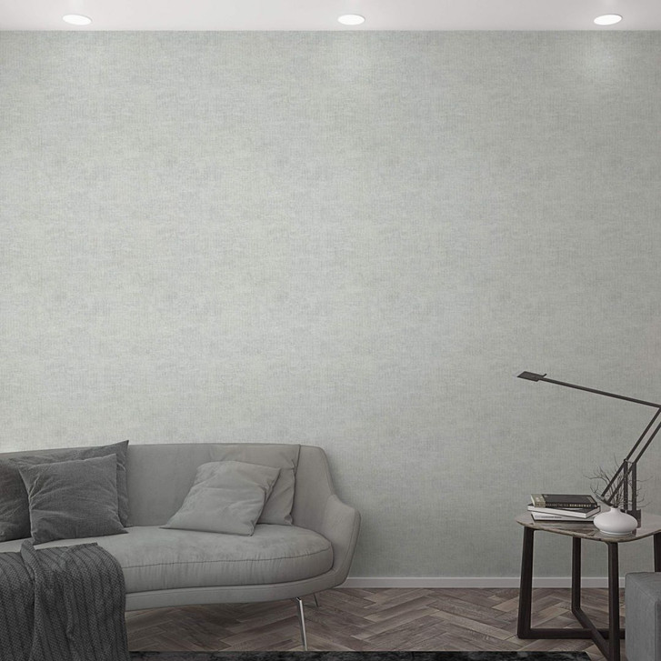 Vliestapete mit gepunkteter Struktur grau, beige Uni - WA446135