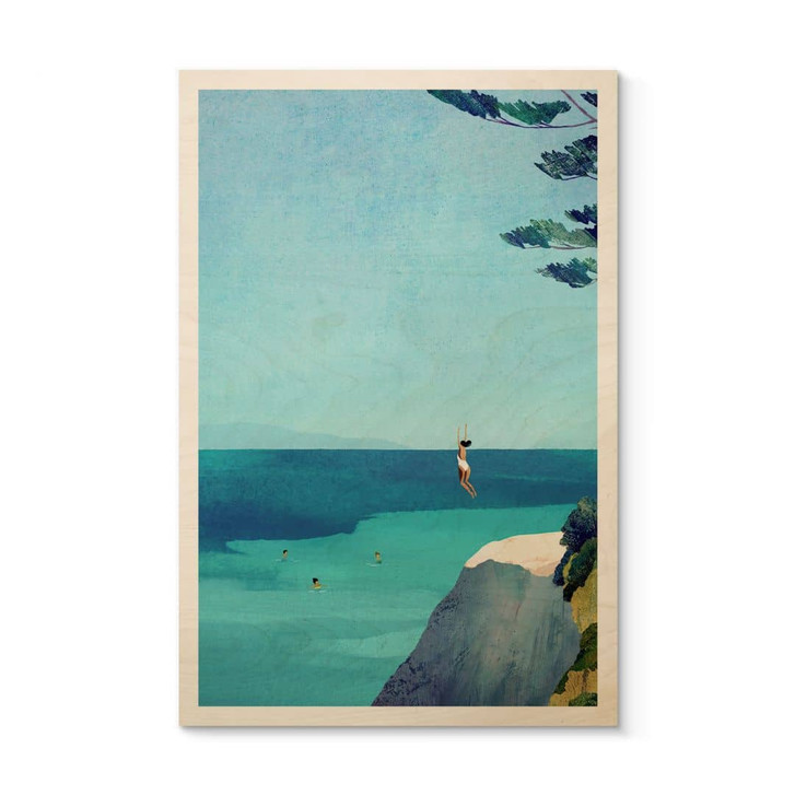 Holzbild Sommerglück am türkisblauen Meer - Rivers - WA472177