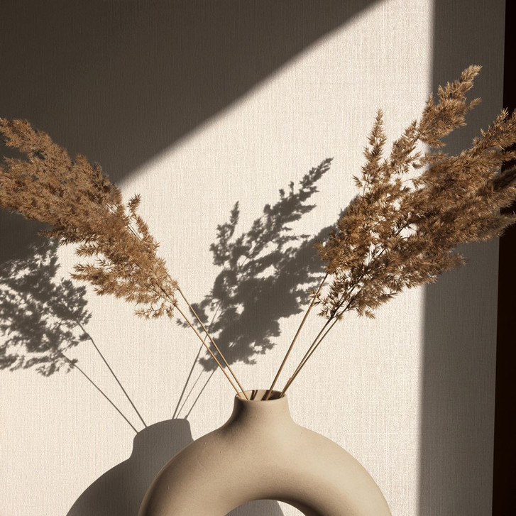 Vliestapete als Uni mit leichter Struktur beige Textiloptik - WA446423