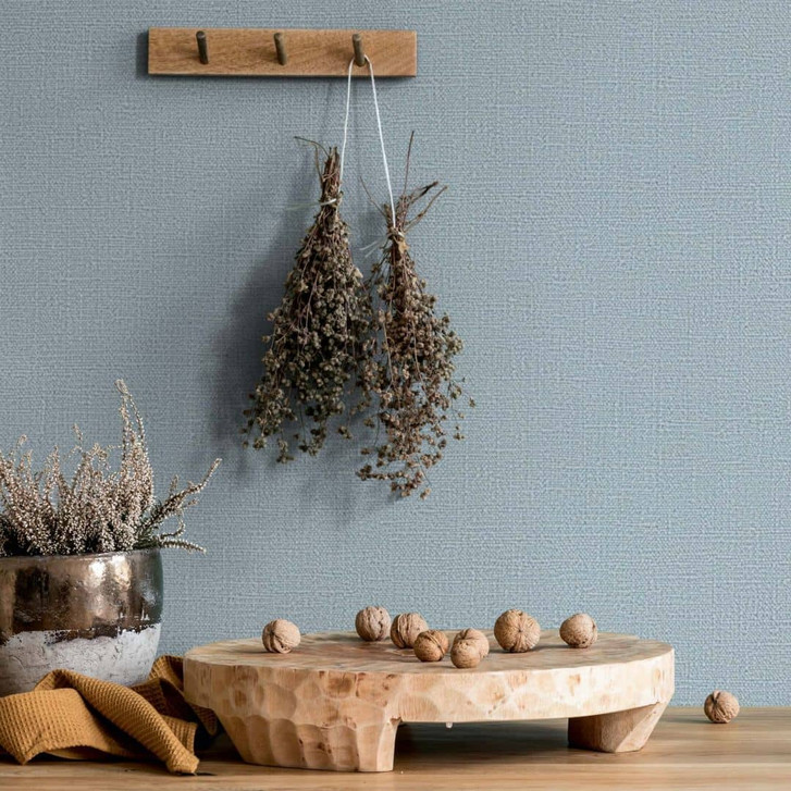 Vliestapete Texturiert Uni Modern in Grau - WA472945