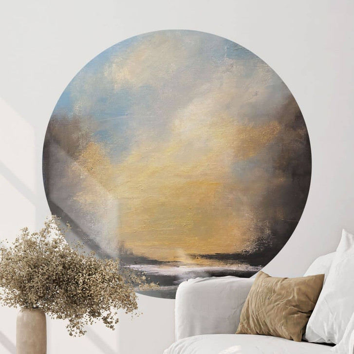 Wandtattoo Goldenes Licht am Abendhimmel - Bergius - Rund - WA474484